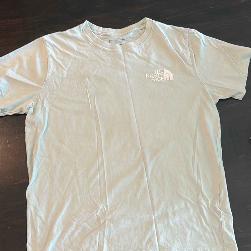 The North Face Blue Fitted Short Sleeve Tee